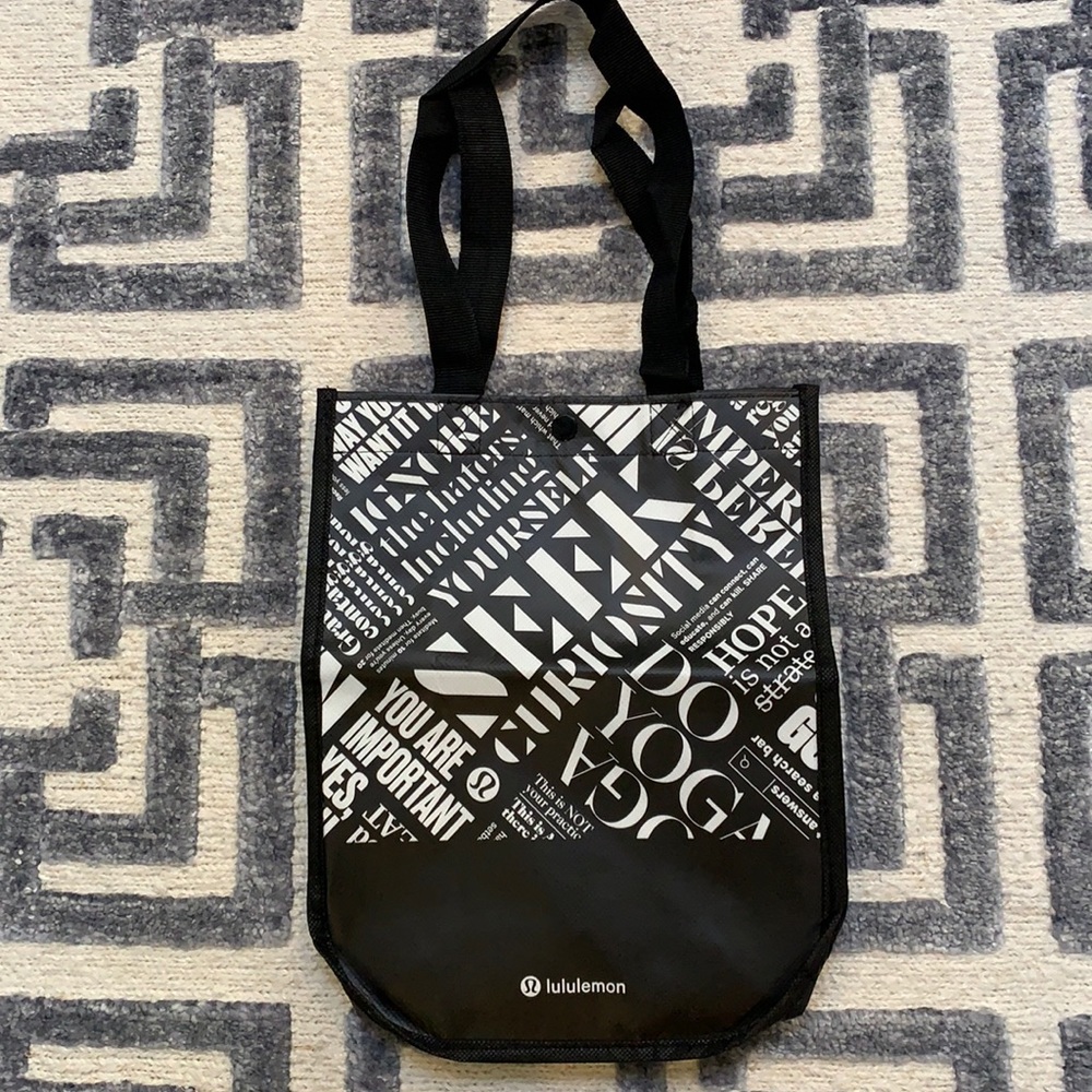 Lululemon namaste shopping tote bag